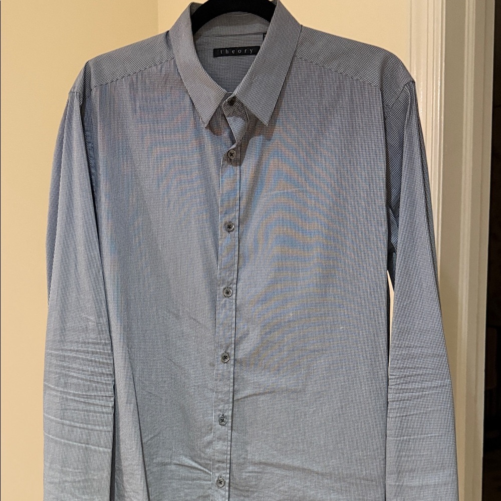 Theory Gray Men's Dress Shirt